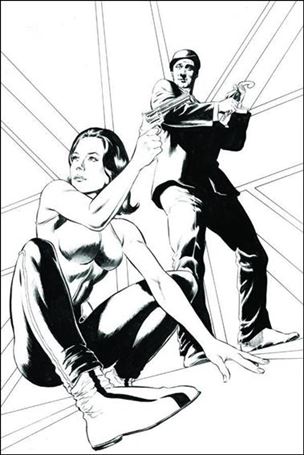Steed and Mrs. Peel (2012) issue 0-G Mike Perkins 1:50 Black & White Virgin Cover