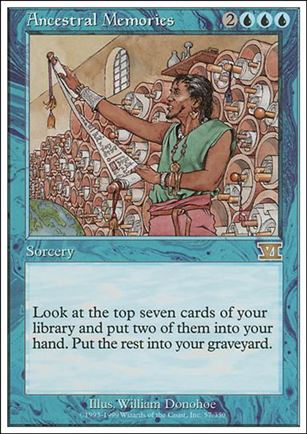 Magic the Gathering: 6th Edition (Base Set) card 57 Ancestral Memories