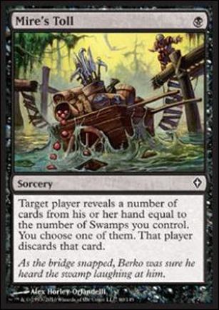 Magic the Gathering: Worldwake (Base Set) card 60 Mire's Toll