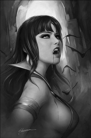 Vampirella (2019) issue 21-M Shannon Maer 1:21 Black & White Virgin Cover