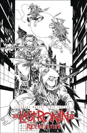 Teenage Mutant Ninja Turtles: The Last Ronin II - Re-Evolution issue 1-H Esau Escorza & Isaac Escorza 1:75 B&W Cover