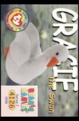 Beanie Babies Series 1 (Base Set) card 82 Gracie the Swan