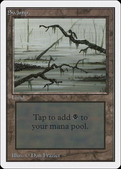 Magic the Gathering: Unlimited (Base Set) card 290-C Swamp