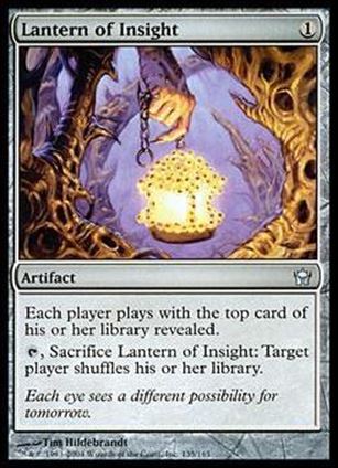 Magic the Gathering: Fifth Dawn (Base Set) card 135 Lantern of Insight