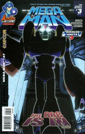 Mega Man issue 47-B T. Rex Cover