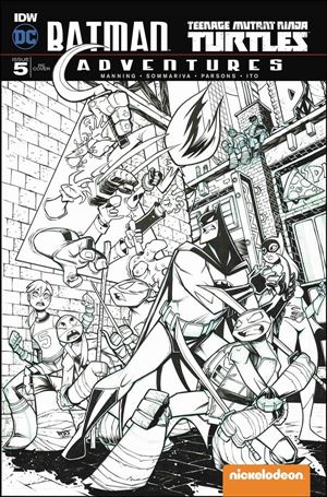 Batman/Teenage Mutant Ninja Turtles Adventures issue 5-E Jon Sommariva NC Comicon Oak City Cover
