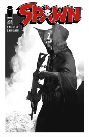 Spawn issue 268-B Faraz Shanyar Black and White Cover