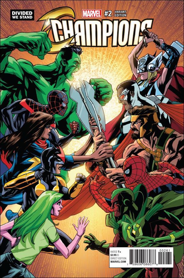 Champions (2016) issue 2-F Mike McKone Divided We Stand Cover
