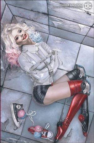 Harley Quinn (2021) issue 1-O Natali Sanders East Side Comics Minimal Trade Cvr