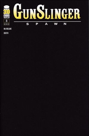 Gunslinger Spawn issue 8-B Black Blank Cover