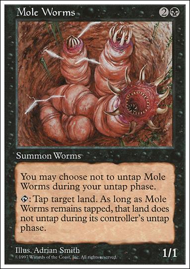 Magic the Gathering: 5th Edition (Base Set) card 179 Mole Worms