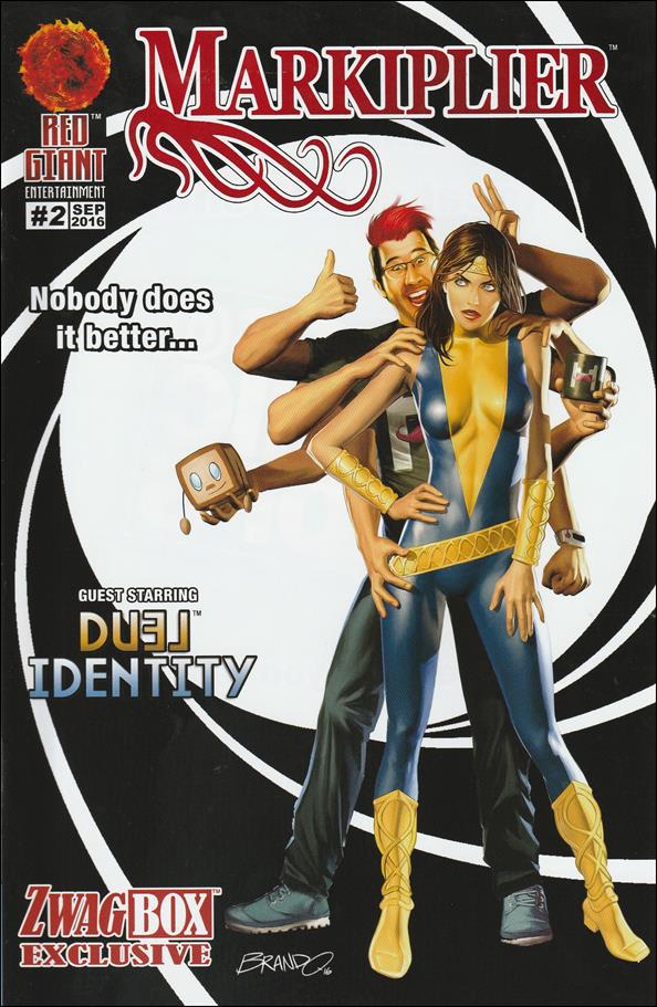 Markiplier issue 2-B Brandon Peterson "Duel Identity" Cover