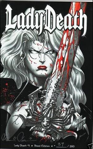 Lady Death (1994) issue 1-CA Blood Edition 1/200