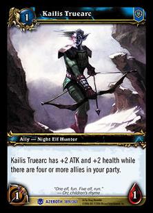 World of Warcraft: Heroes of Azeroth (Base Set) card 189 Kailis Truearc