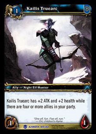 World of Warcraft: Heroes of Azeroth (Base Set) card 189 Kailis Truearc