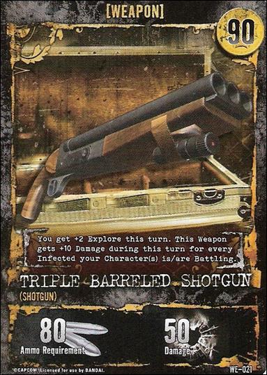 Resident Evil: Alliance (Base Set) card WE-021 Triple Barreled Shotgun (Shotgun)
