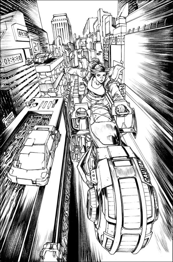 Blade Runner: Black Lotus issue 1-F Creees Lee 1:10 Black & White Virgin Cover