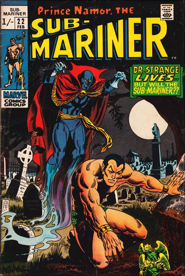 Sub-Mariner (1968) issue 22-B UK Price Cover