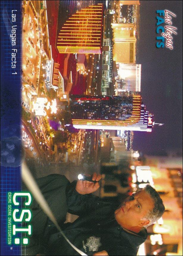 CSI: Crime Scene Investigation - Series Two (Base Set) card 49 Las Vegas Facts 1