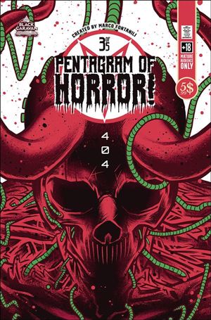 Pentagram of Horror issue 3-B Marco Fontanili White Background Cover