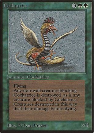 Magic the Gathering: Limited Edition Beta (Base Set) card 190 Cockatrice