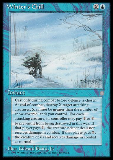 Magic the Gathering: Ice Age (Base Set) card 107 Winter's Chill