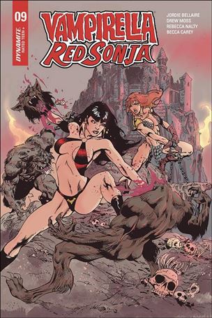 Vampirella / Red Sonja issue 9-F Roberto Castro Cover