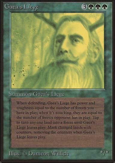 Magic the Gathering: Limited Edition Beta (Base Set) card 197 Gaea's Liege