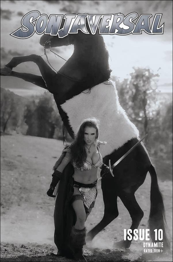 Sonjaversal issue 10-L 1:25 Black & White Cosplay Photo Cover