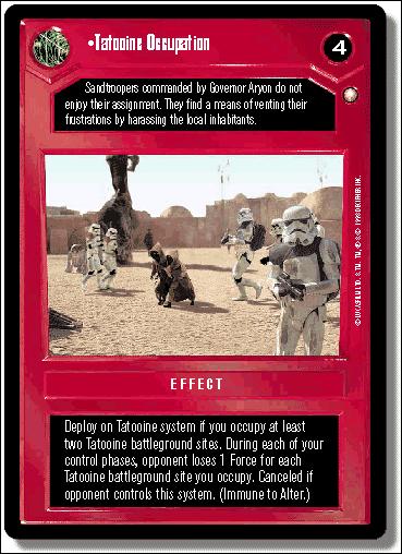 Star Wars: Special Edition Limited (Base Set) card 77 Tatooine Occupation
