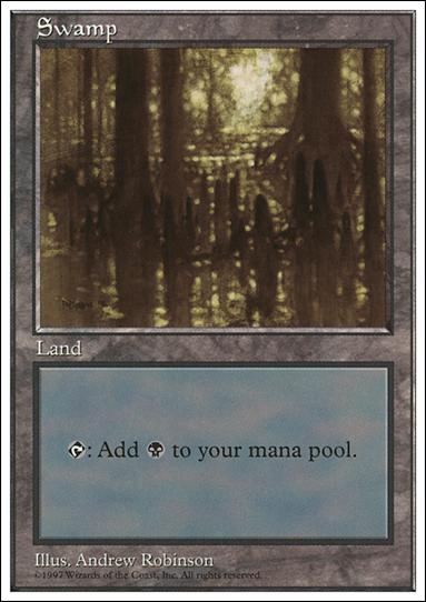 Magic the Gathering: 5th Edition (Base Set) card 432 Swamp