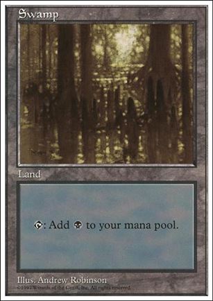 Magic the Gathering: 5th Edition (Base Set) card 432 Swamp