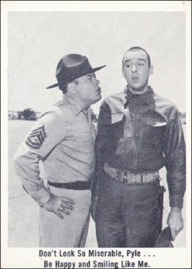 Gomer Pyle (Base Set) card 23 Don't Look So Miserable, Pyle..Be Happy 