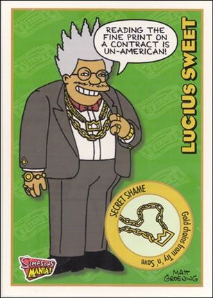Simpsons Mania! (Base Set) card 15 Lucius Sweet
