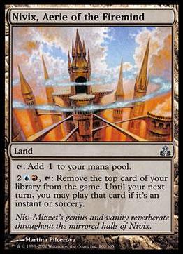 Magic the Gathering: Guildpact (Base Set) card 160 Nivix, Aerie of the Firemind