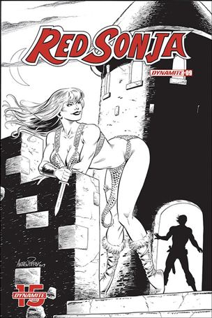 Red Sonja (2019) issue 9-O Bob Q 1:50 Black & White Cover