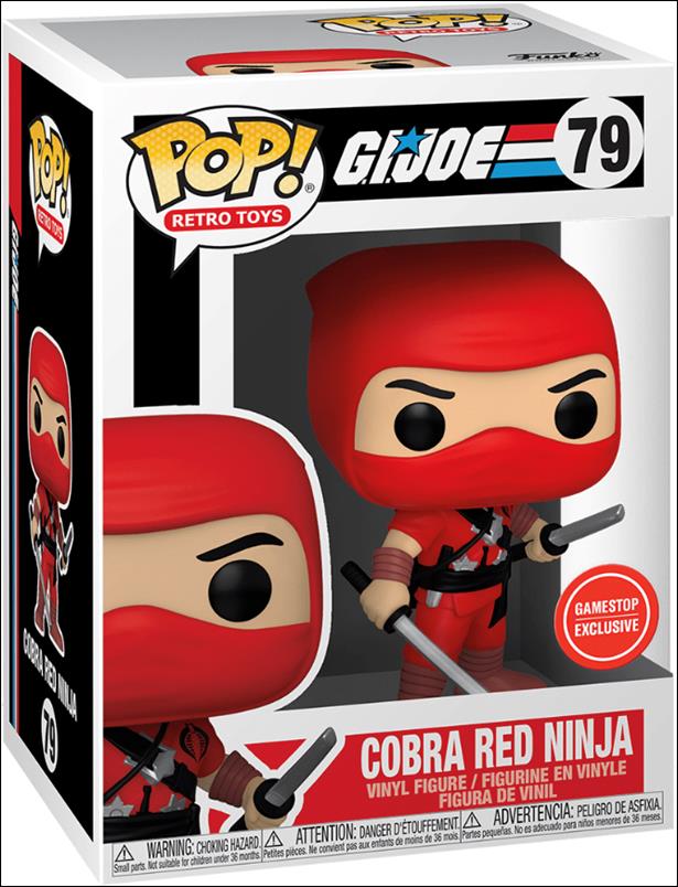 POP! Retro Toys figure 79 Cobra Red Ninja GameStop Exclusive