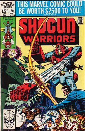 Shogun Warriors issue 20-B UK Price Cover