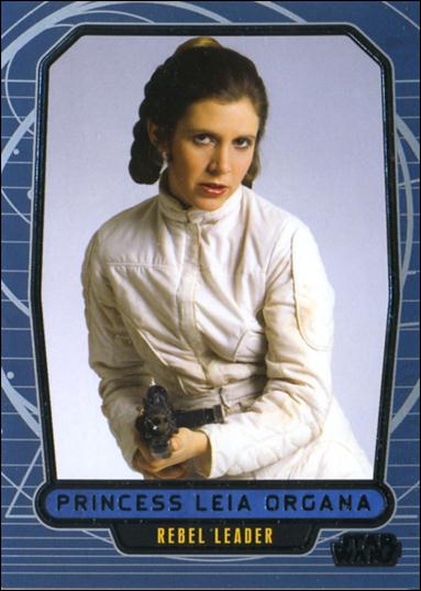 Star Wars Galactic Files (Base Set) card 125 Princess Leia Organa Rebel Leader
