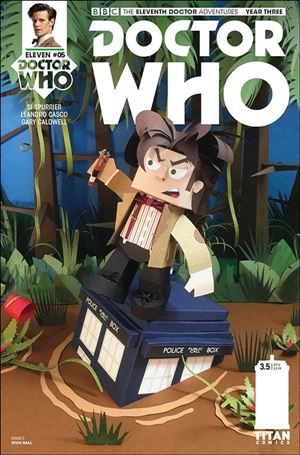 Doctor Who: The Eleventh Doctor Year Three issue 5-C Ryan Hall Papercraft Cover