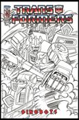 Transformers: Best of UK: Dinobots issue 2-D Nick Roche 1:20 Sketch Cover