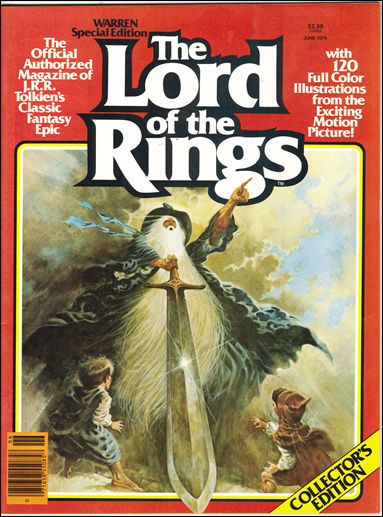 Warren Presents Lord of the Rings issue 1 Authorized magazine of JRR Tolkien's epic fantasy