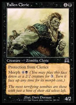 Magic the Gathering: Onslaught (Base Set) card 145 Fallen Cleric