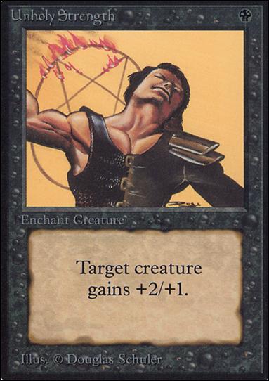 Magic the Gathering: Limited Edition Alpha (Base Set) card 131 Unholy Strength