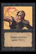 Magic the Gathering: Limited Edition Alpha (Base Set) card 131 Unholy Strength