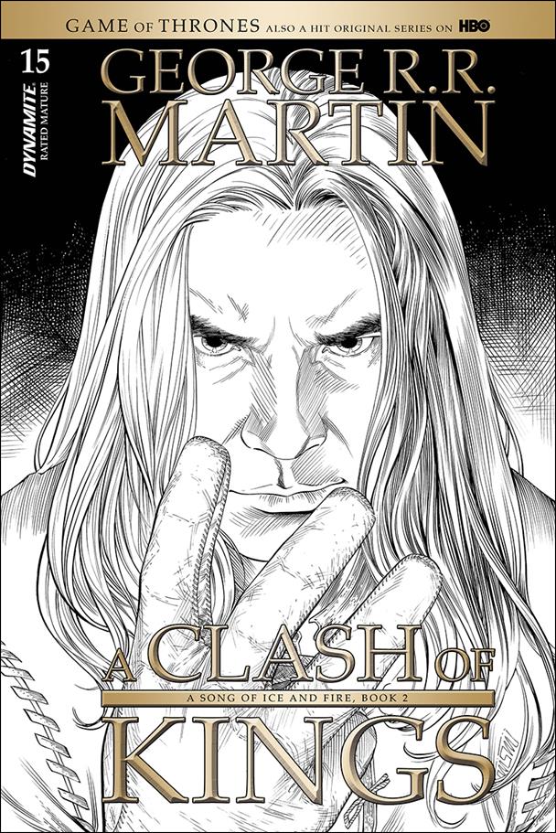 George R. R. Martin's a Clash of Kings (2017) issue 15-C Mike Miller 1:10 Black & White Cover