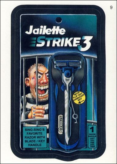 Wacky Packages All-New: Series 2 (Base Set)  card 9 Jailette Strike 3