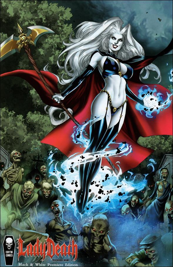 Lady Death: Treacherous Infamy (2020) issue 1-B Diego Bernard Black & White Edition
