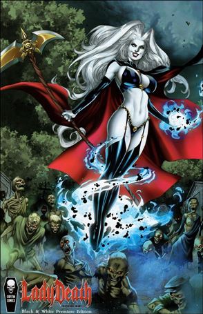 Lady Death: Treacherous Infamy (2020) issue 1-B Diego Bernard Black & White Edition