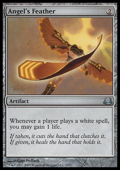 Magic the Gathering: Duel Decks: Divine vs. Demonic (Base Set) card 23 Angel's Feather